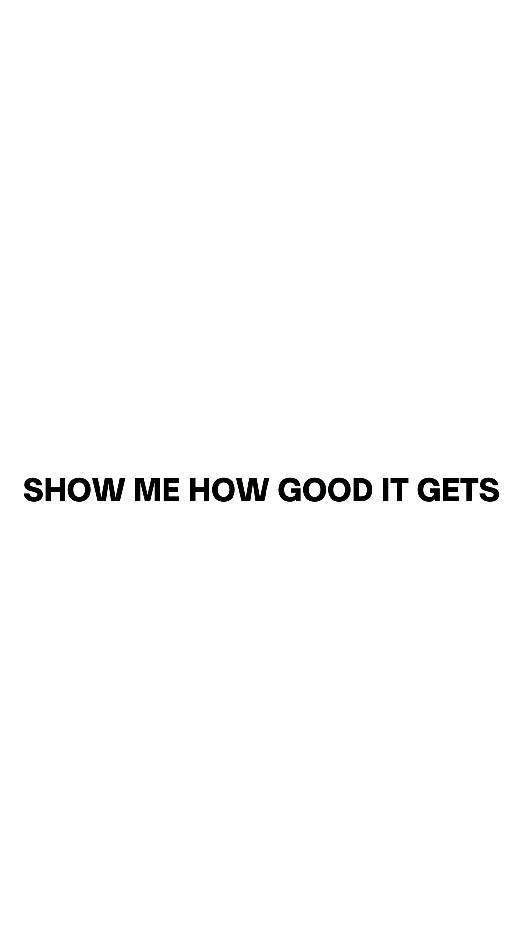 black mirror sticker / show me how good it gets