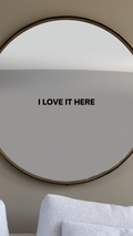 black mirror sticker / only accepting blessings