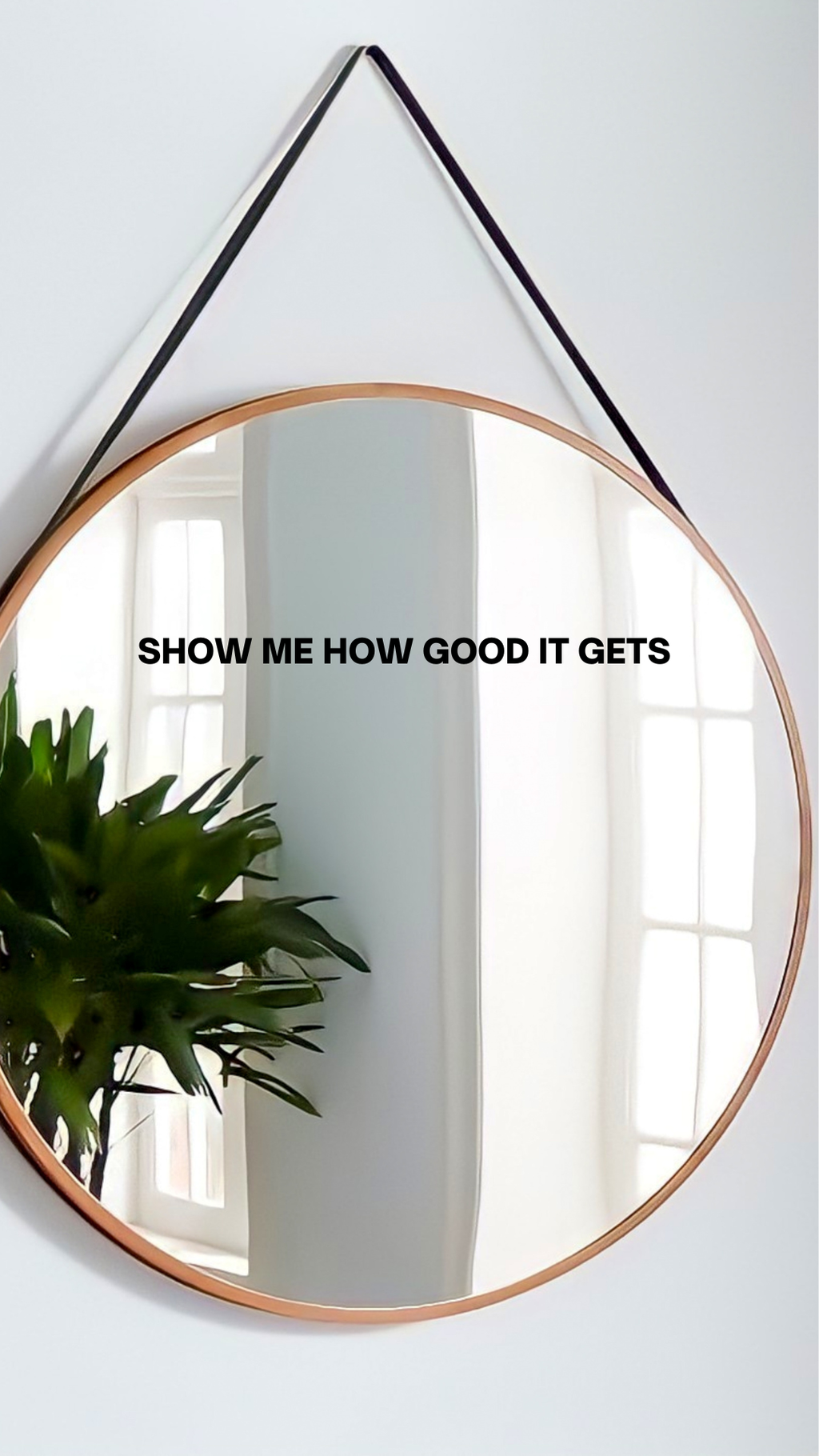 black mirror sticker / show me how good it gets
