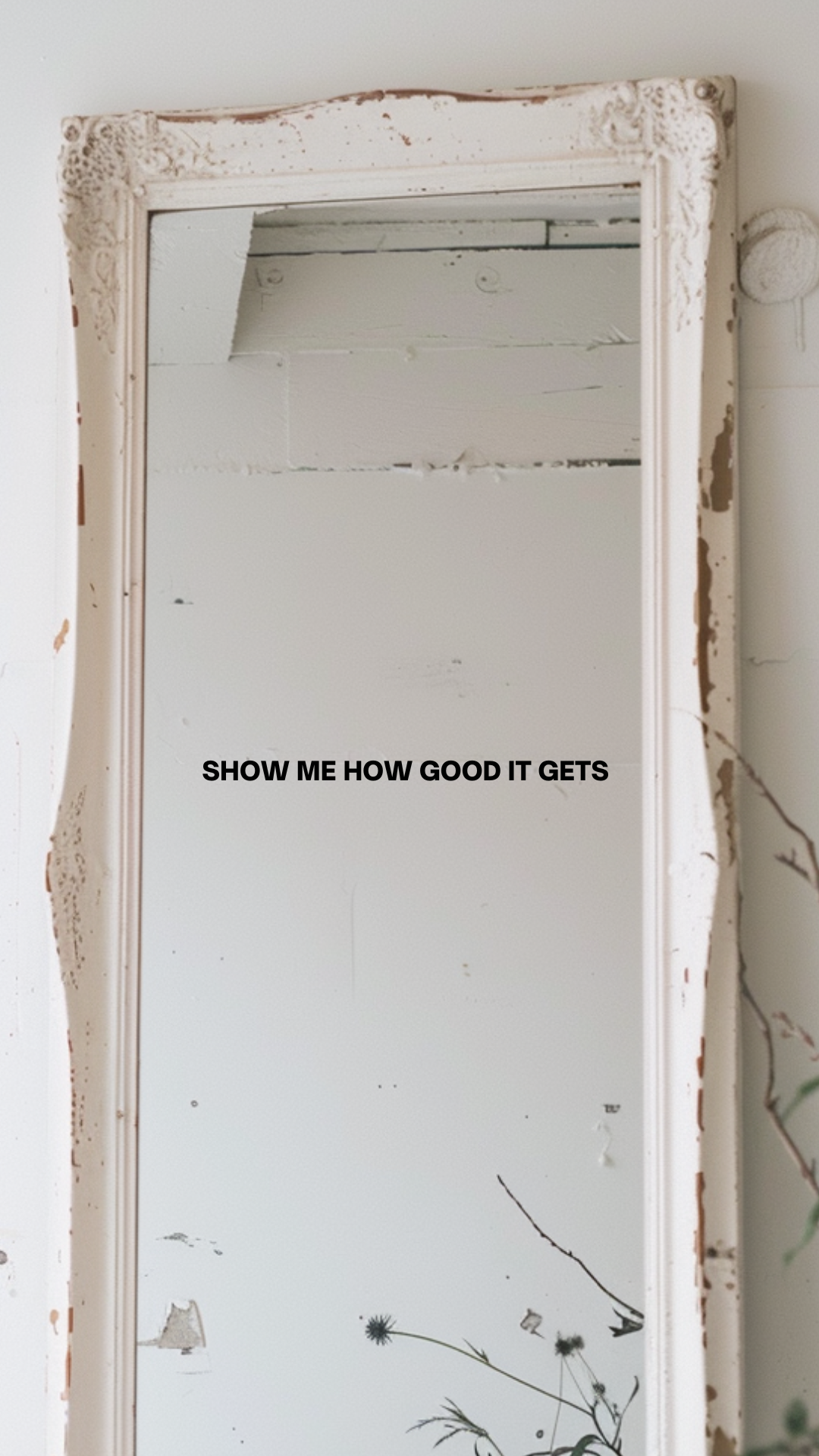black mirror sticker / show me how good it gets