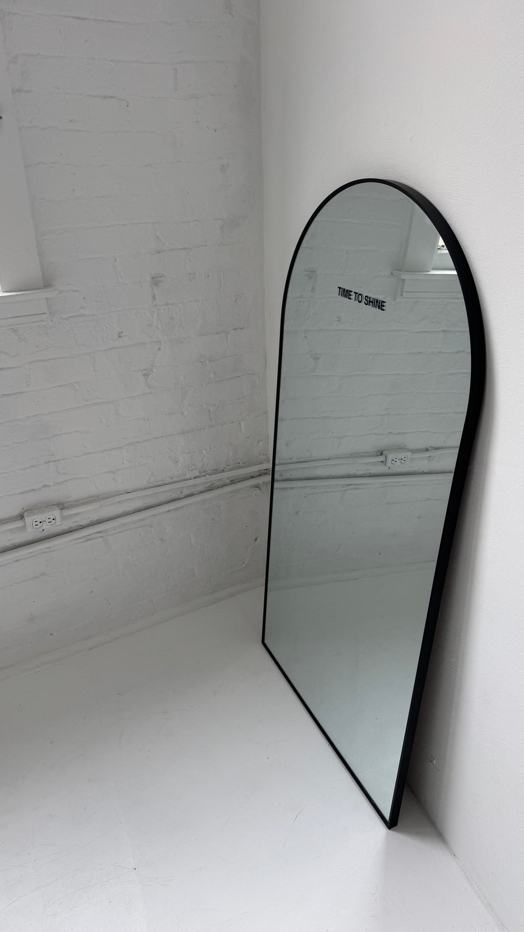 black mirror sticker / time to shine