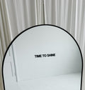 black mirror sticker / time to shine