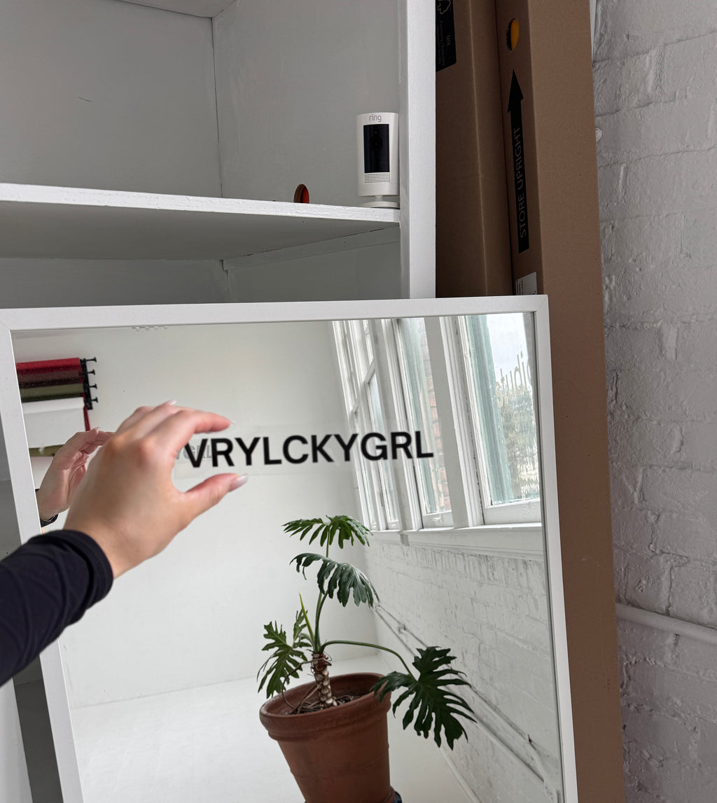 black mirror sticker / vrylckygrl