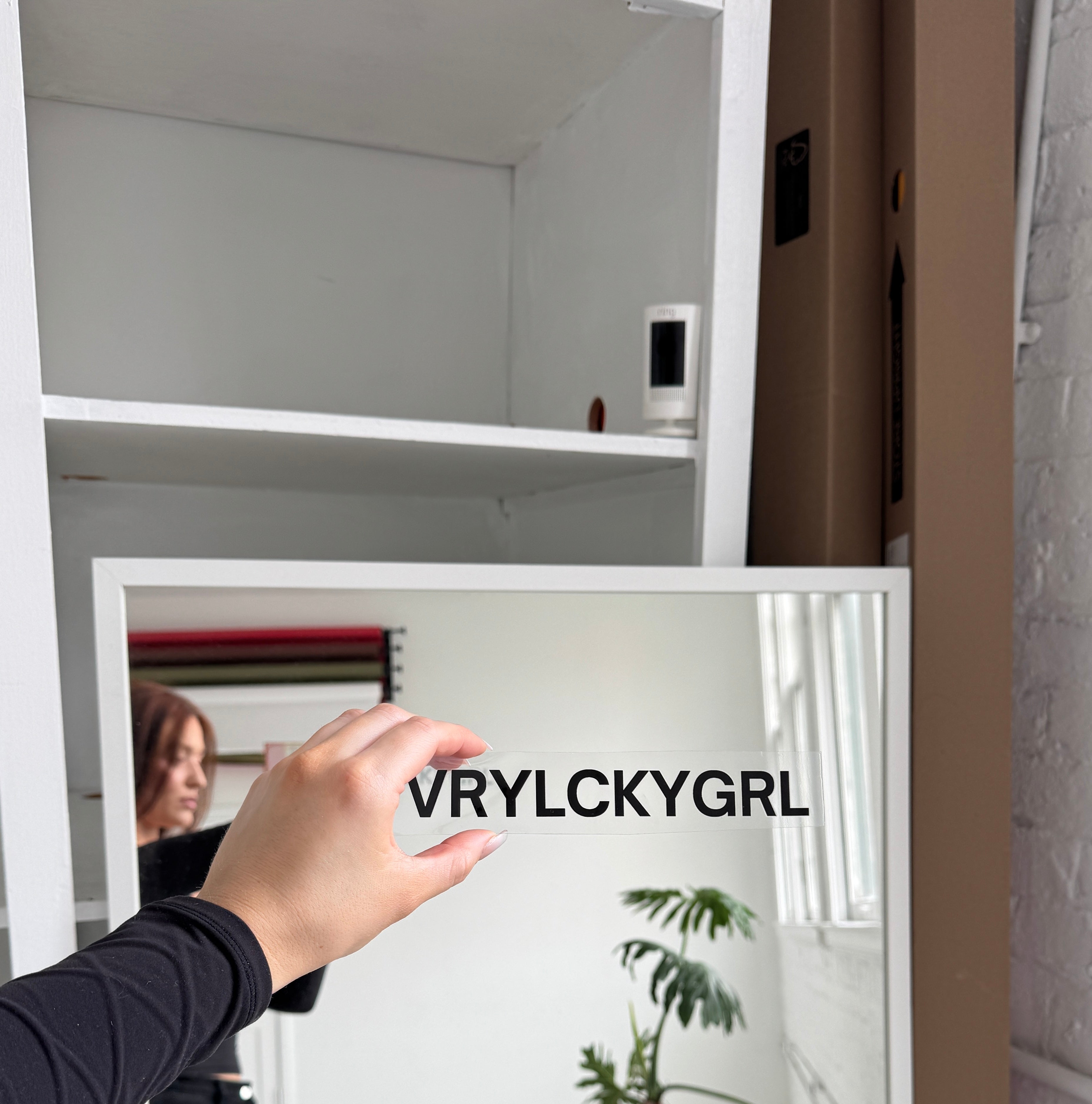 black mirror sticker / vrylckygrl
