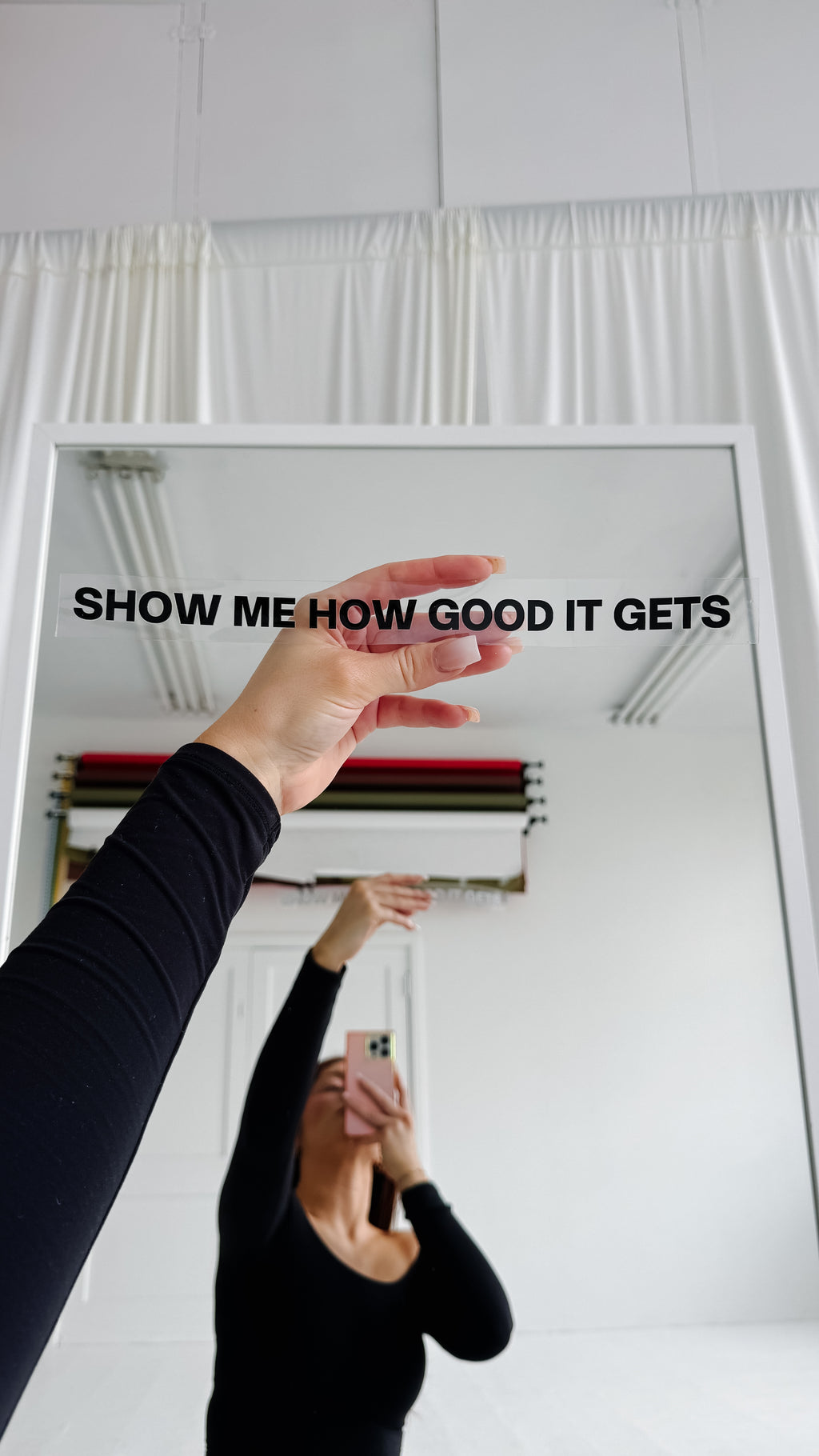 black mirror sticker / show me how good it gets