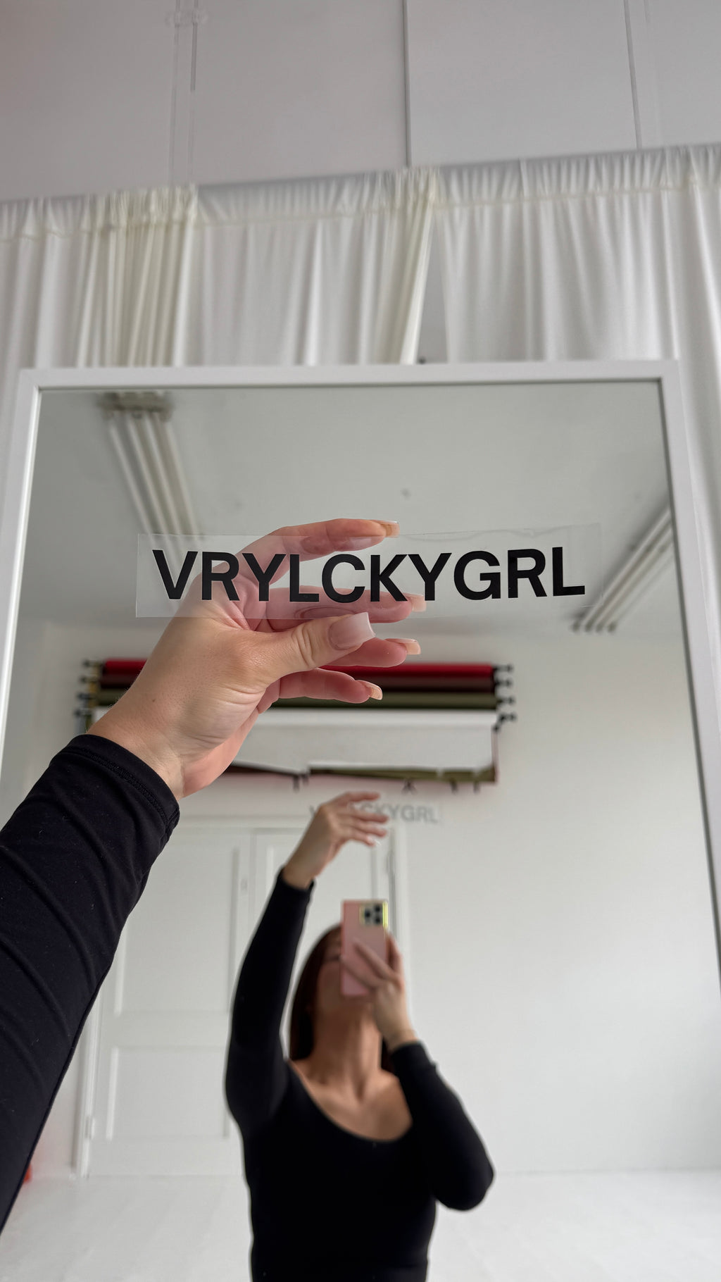 black mirror sticker / vrylckygrl
