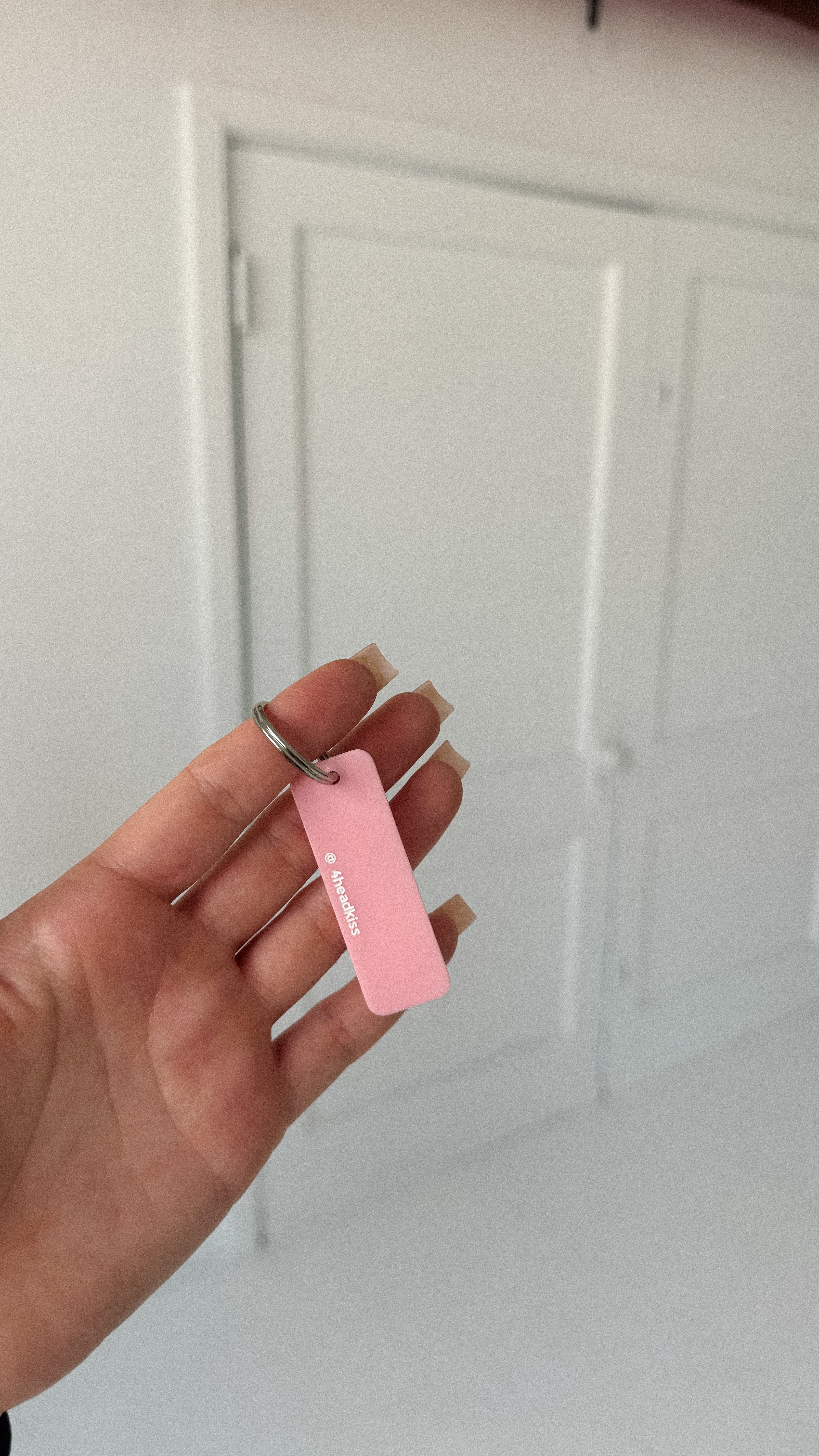 Pink Acrylic Keychain: You Call the Shots Babe, Rectangle Reminder